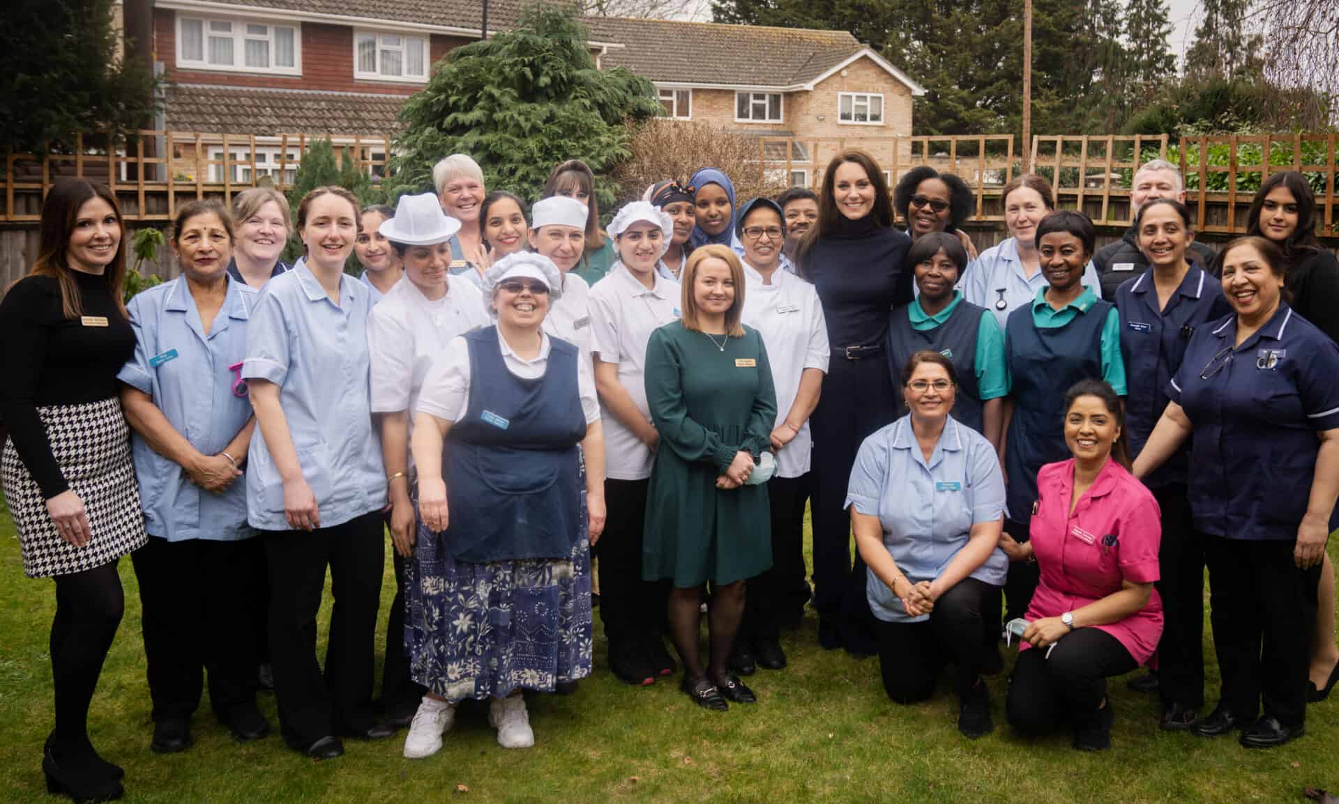 HRH with staff